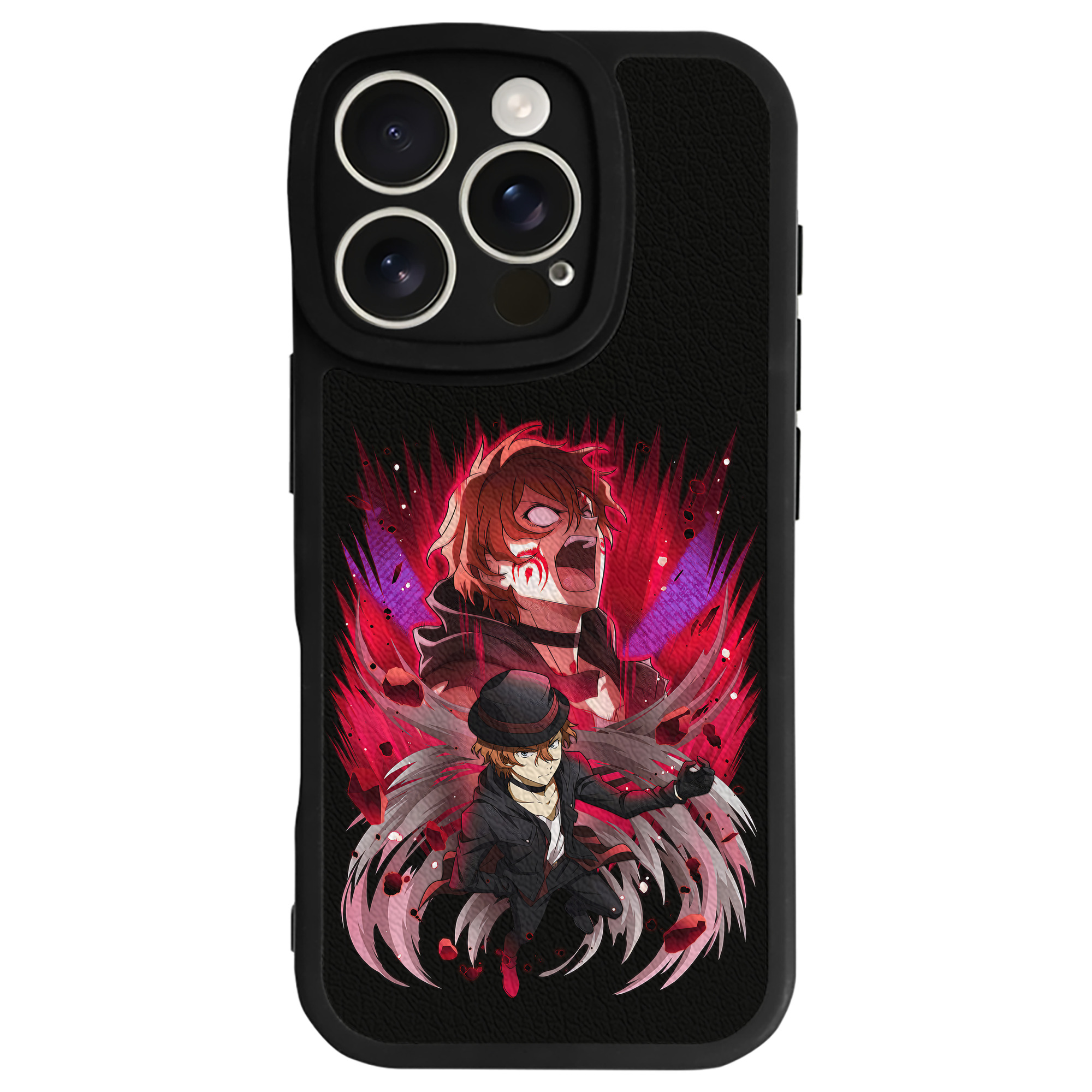 （画像用） 文豪ストレイドッグス Bungo Stray Dogs 【iPhone 16シリーズ対応】シリコンスマホケース（レザー調） 材質：シリコン
